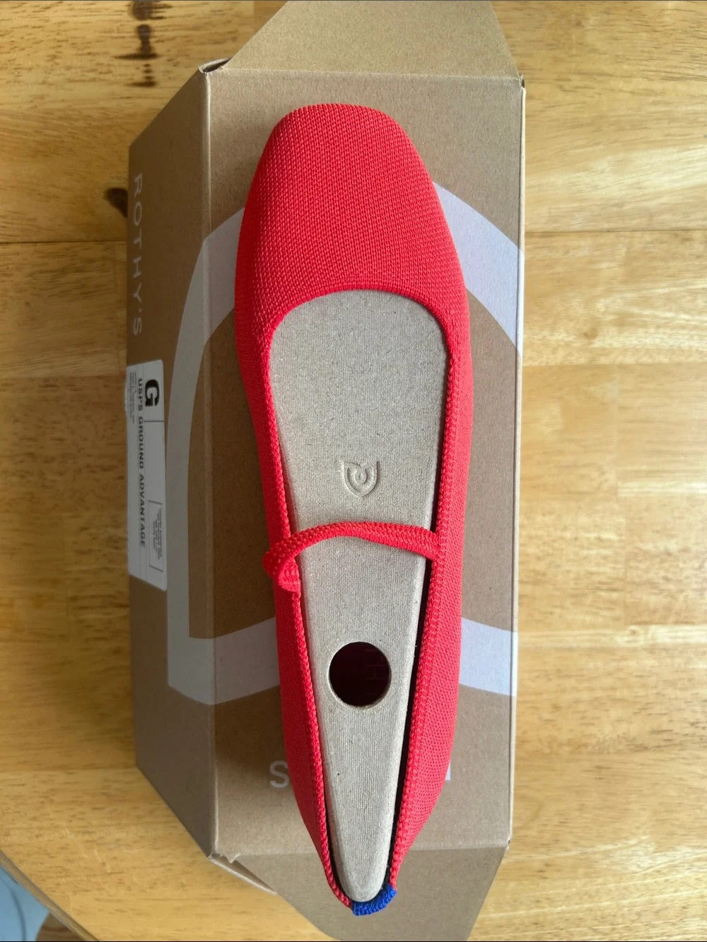Rothy's The Max Square Red Mary Jane - Sz 8, but fits like a 7!